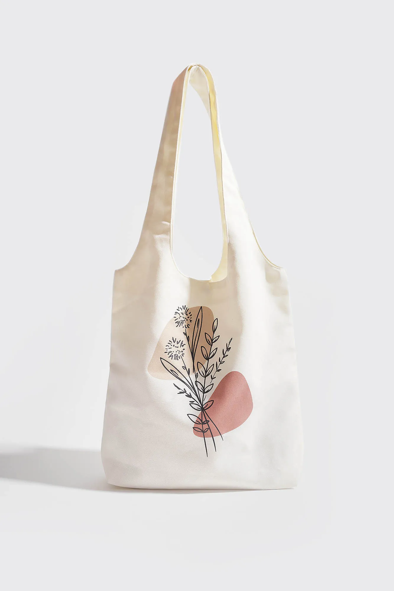 Floral Print Canvas Bag