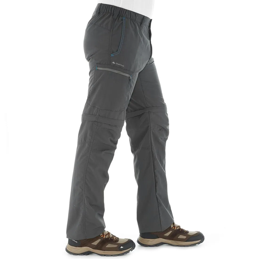 Forclaz 50 Men's Zip-Off Hiking Trousers - Grey