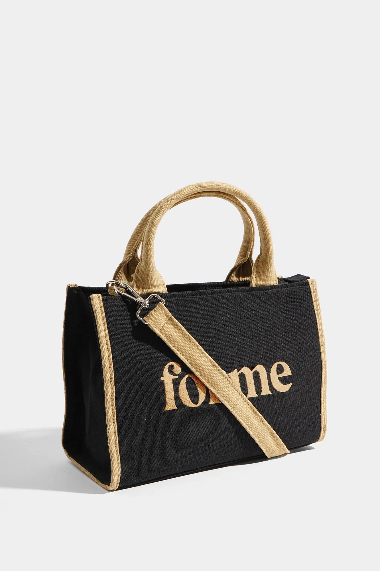 ForMe Logo Canvas Shoulder Bag