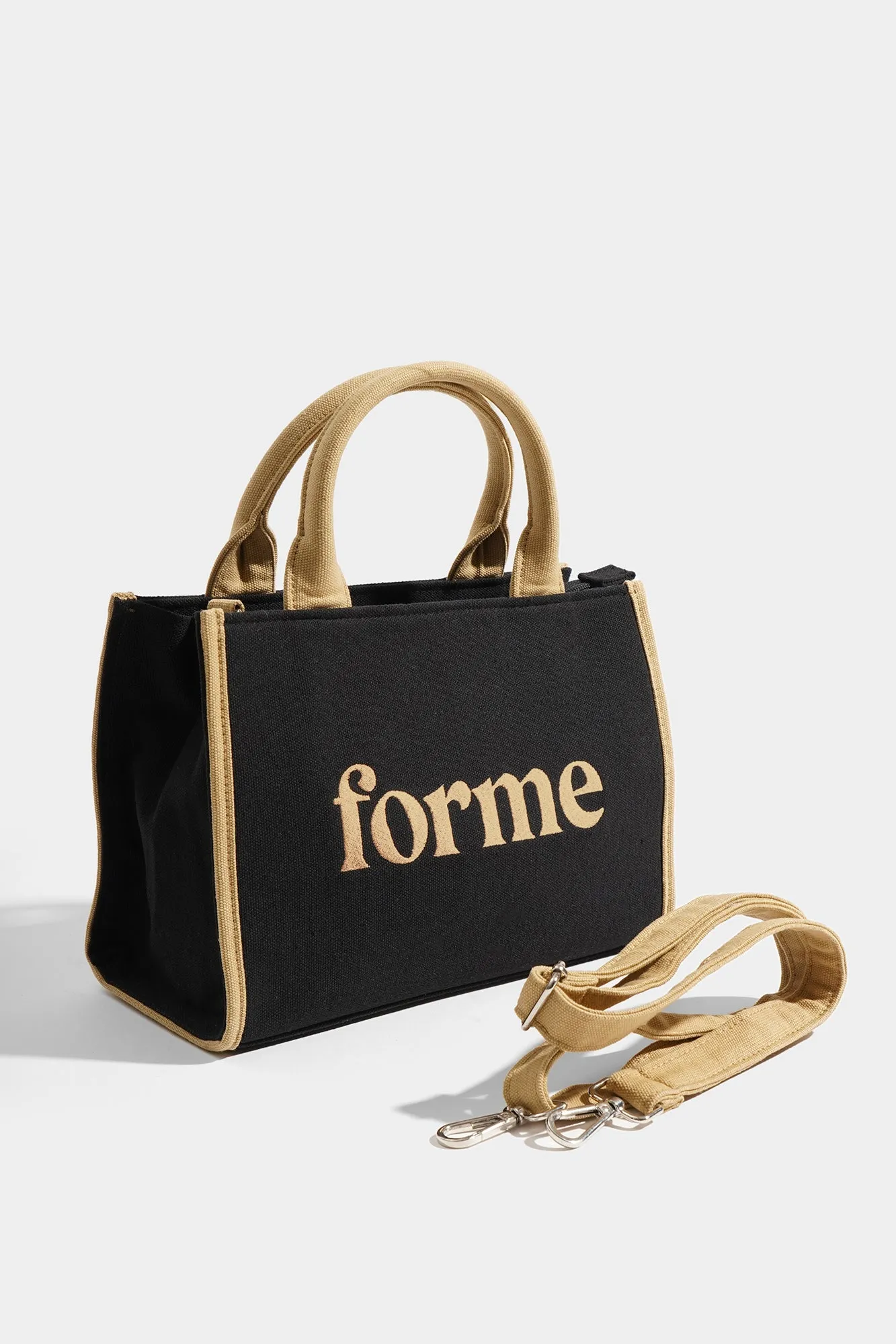ForMe Logo Canvas Shoulder Bag