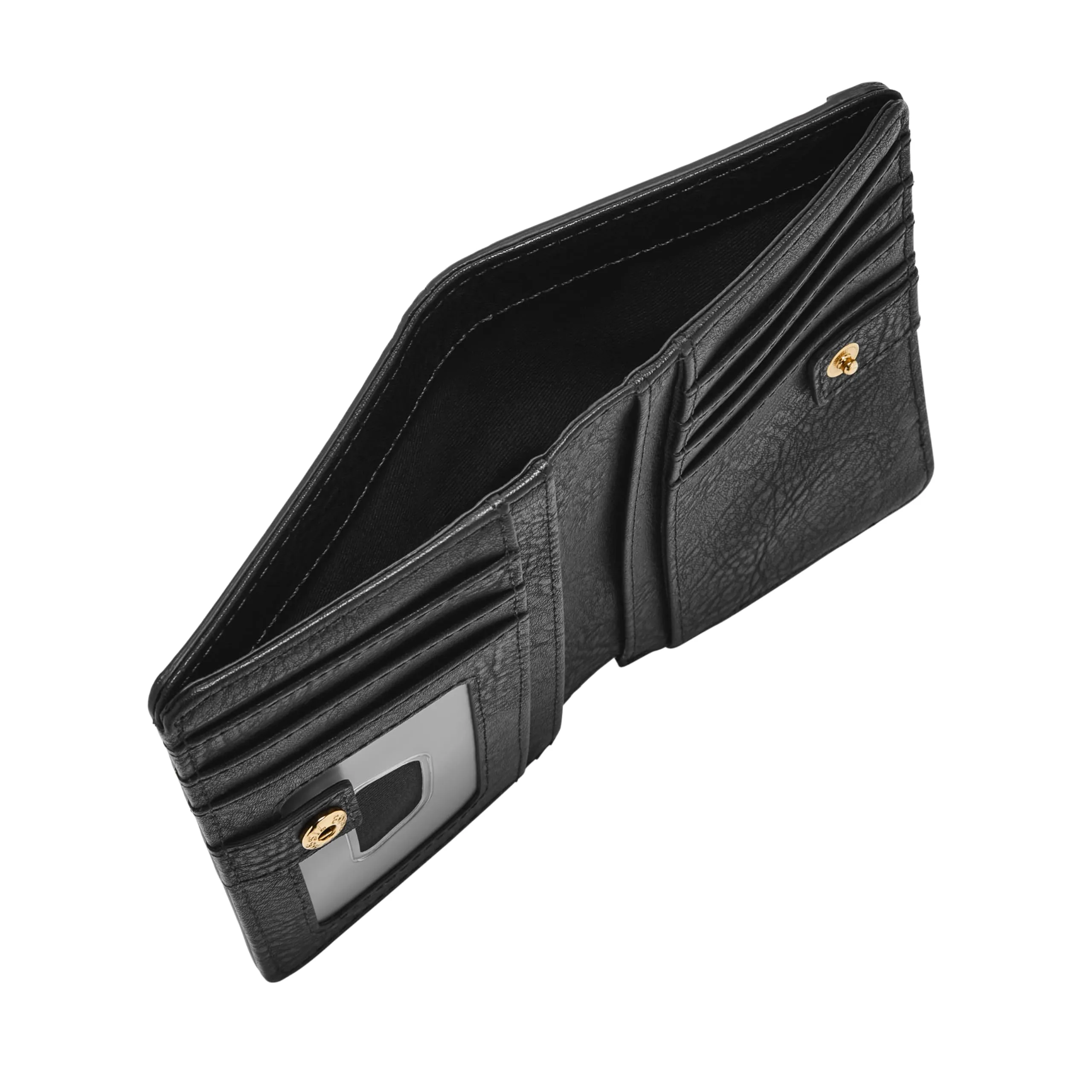 Fossil Women's Liza Leather Wallet Multifunction, Black (Model: SL7986G001)