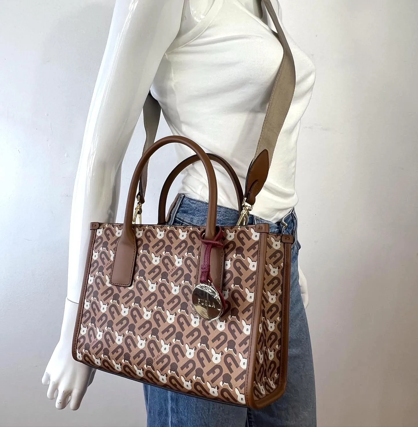 FURLA MINI AFRODITE CONVERTIBLE TOTE BAG