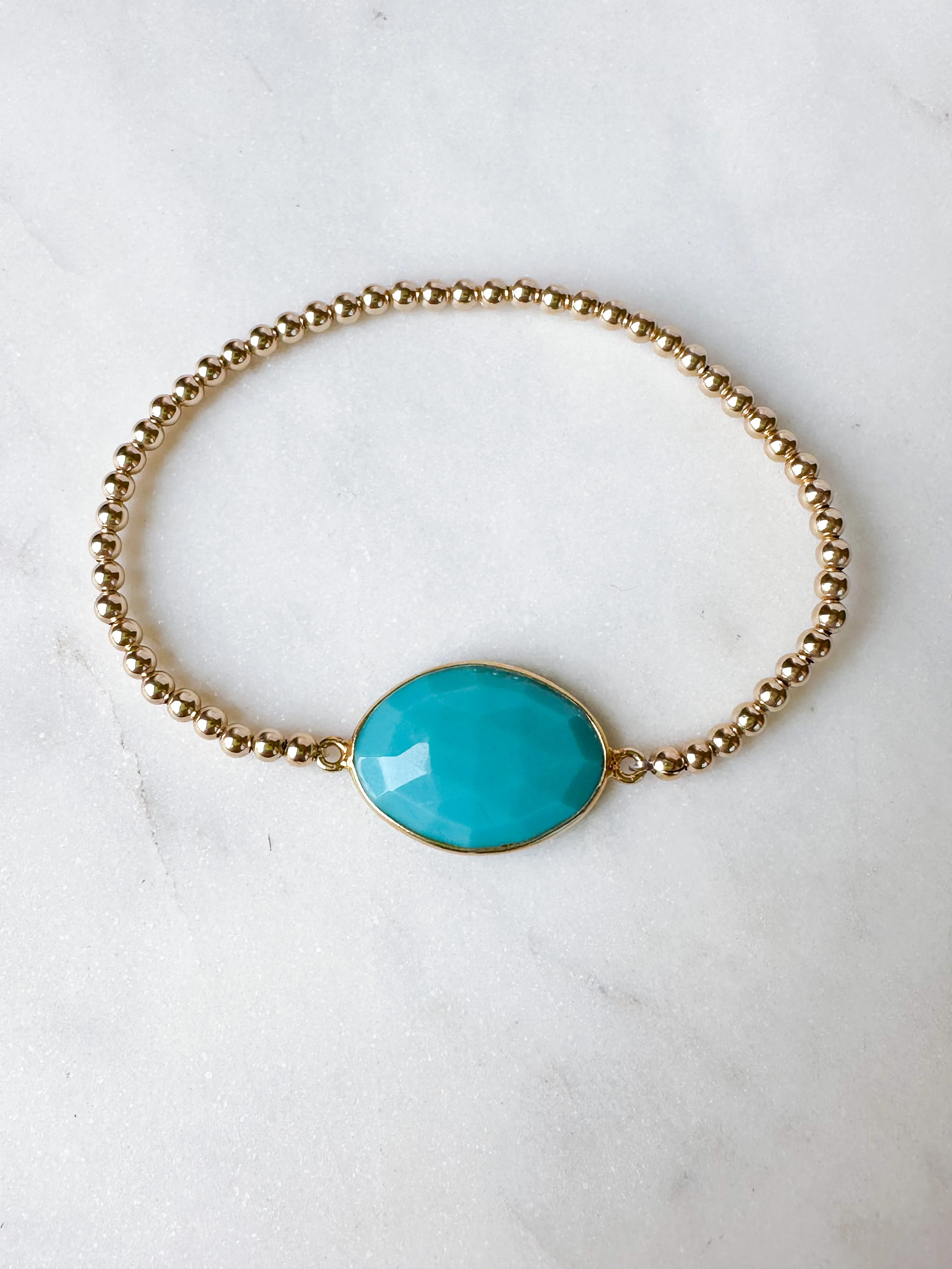 Gem Slab Bracelets