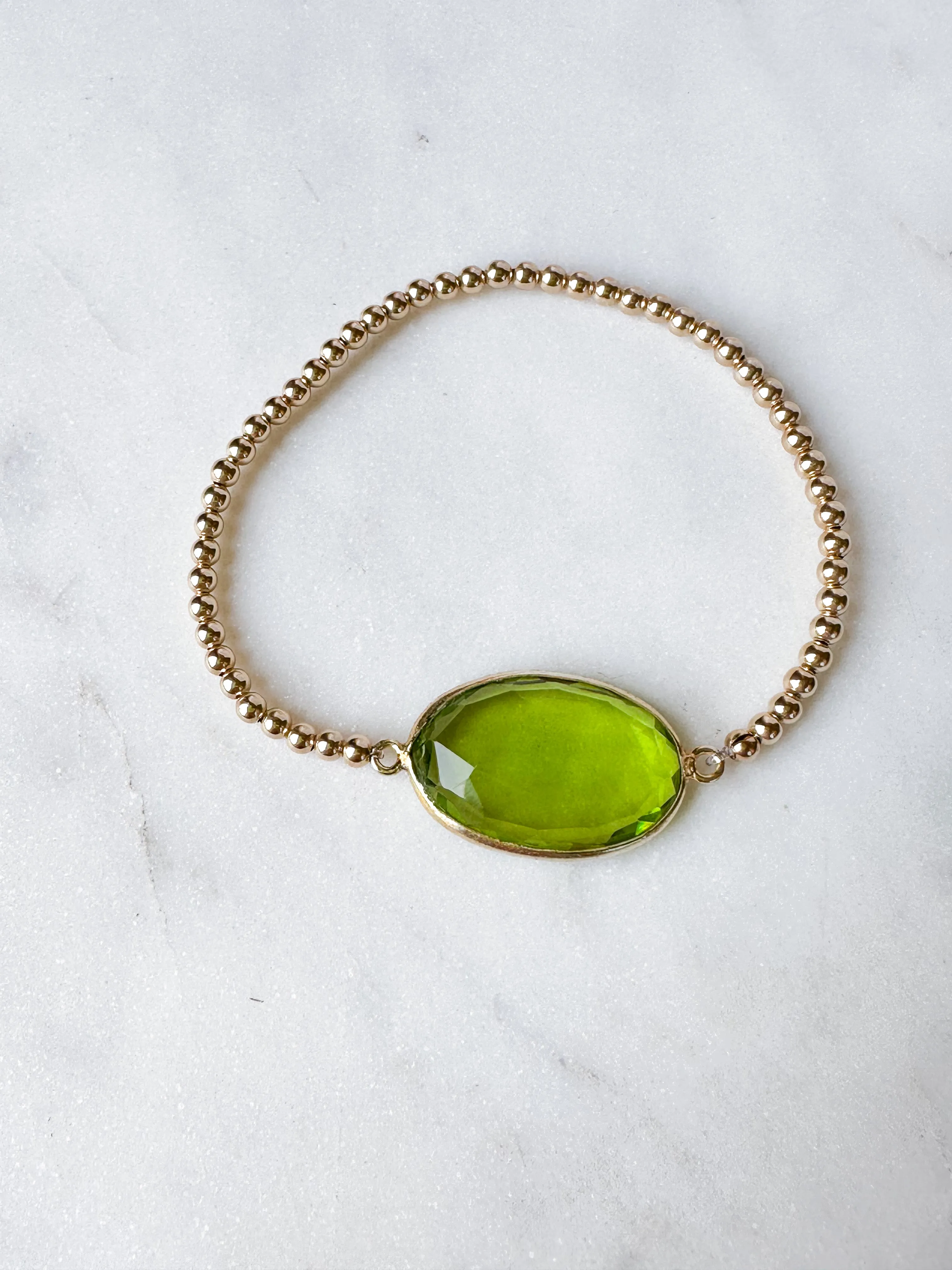 Gem Slab Bracelets