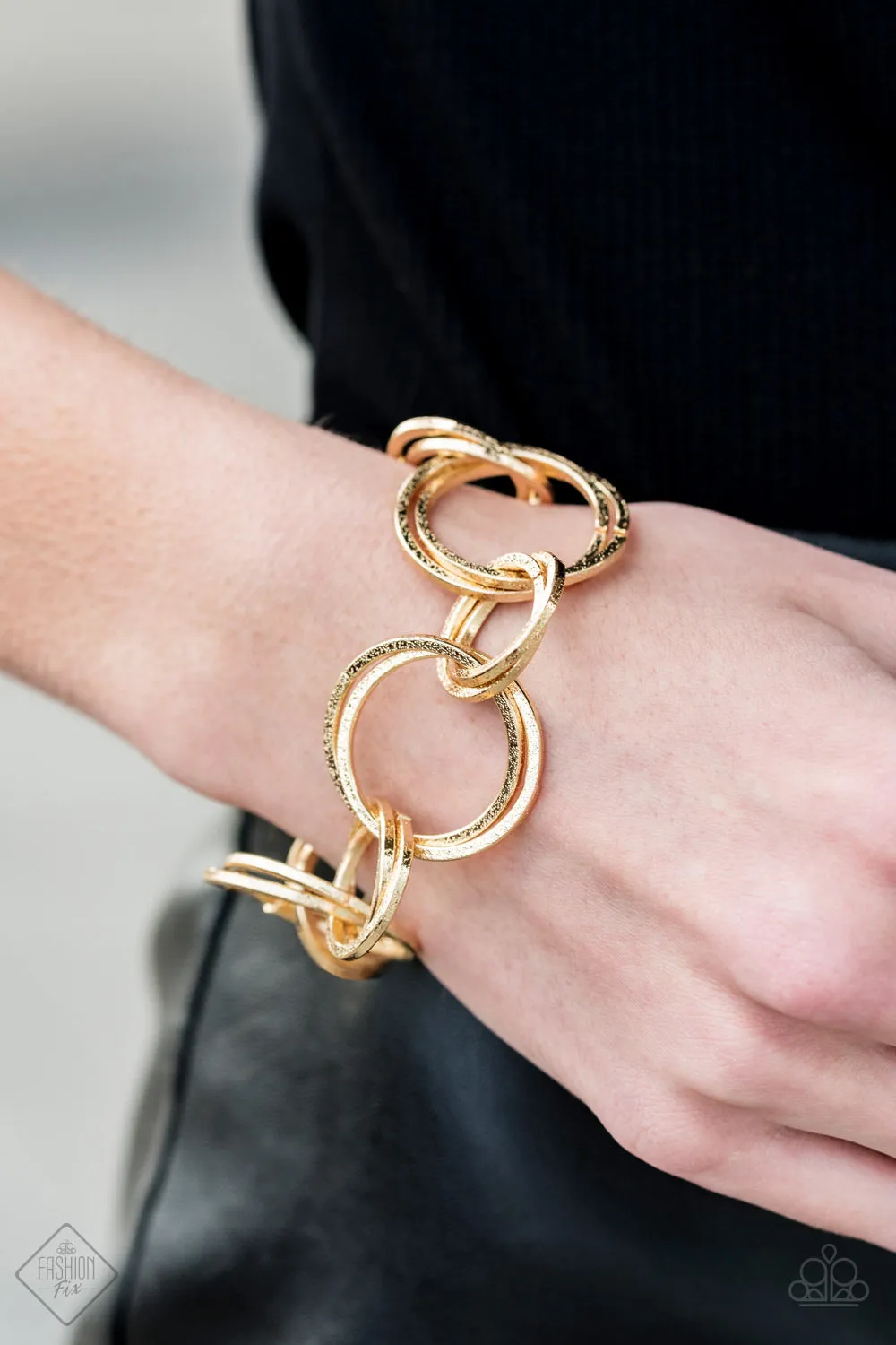 Give Me a Ring – Gold Hoop Bracelet