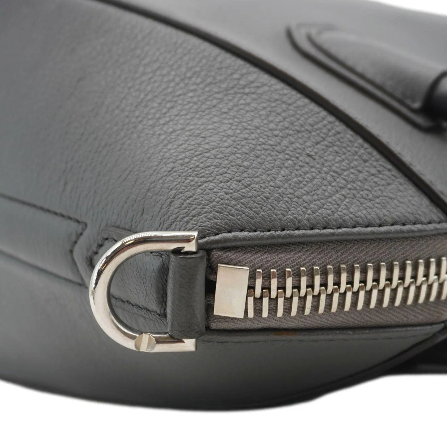GIVENCHY Antigona Small Leather Satchel Shoulder Bag Gray