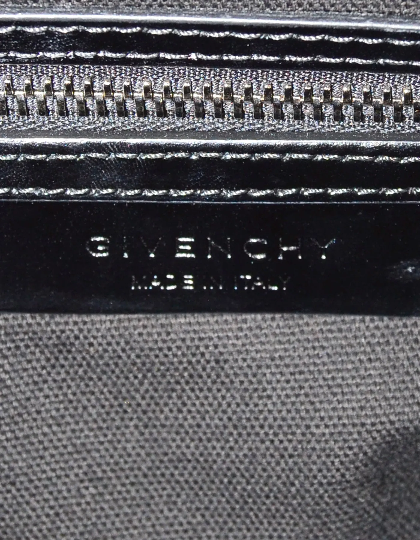 Givenchy Black Shiny Lord Calfskin Leather Medium Antigona Bag