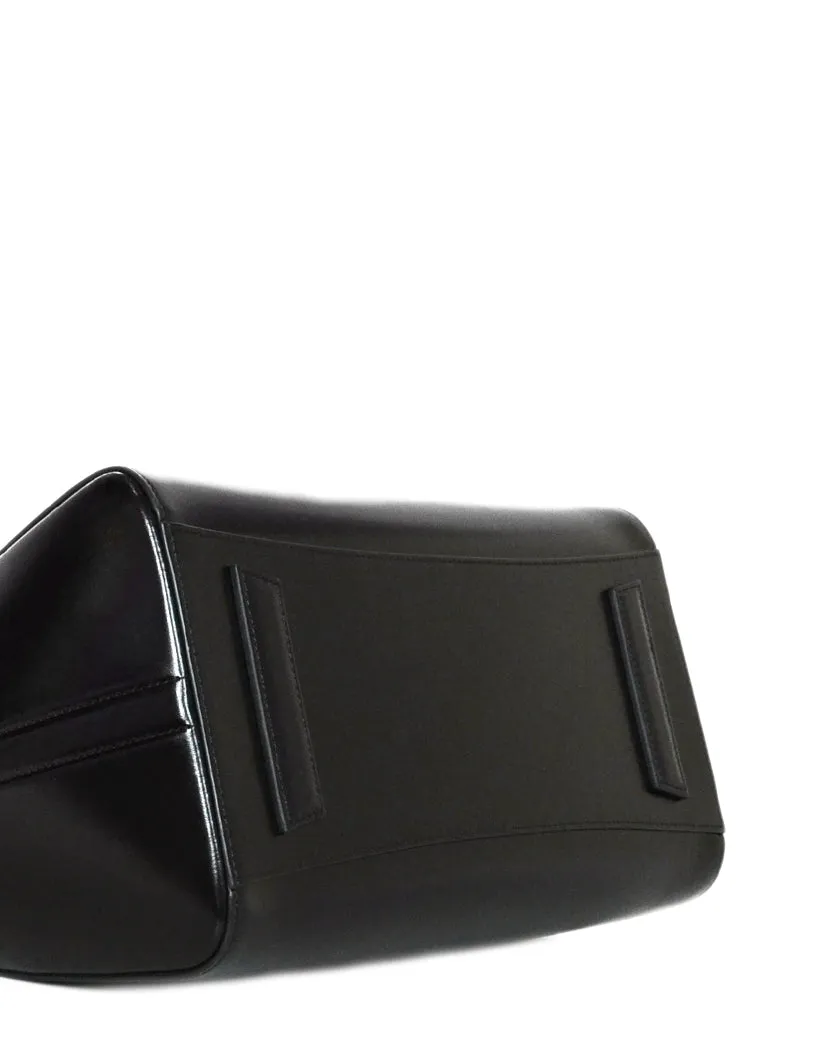 Givenchy Black Shiny Lord Calfskin Leather Medium Antigona Bag