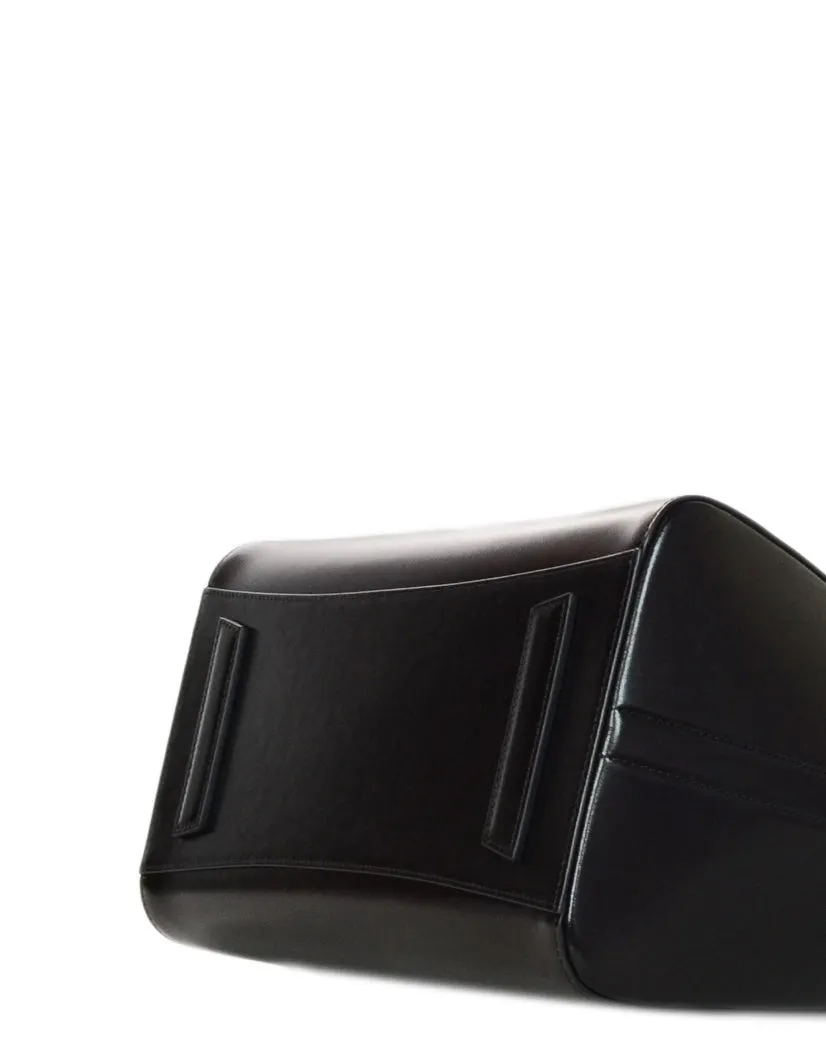 Givenchy Black Shiny Lord Calfskin Leather Medium Antigona Bag