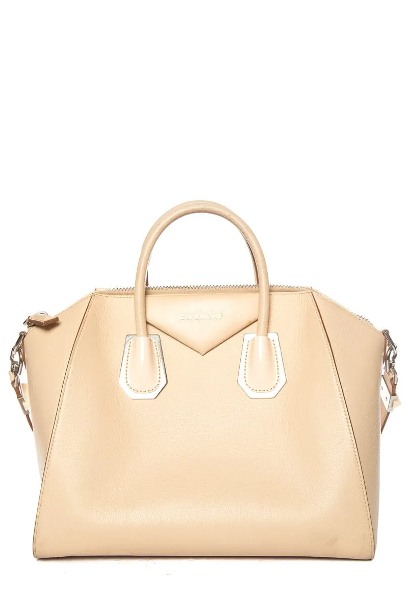 Givenchy Tan Leather Antigona Handle Bag