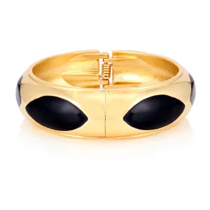 GOLD BLACK METAL BRACELET  #FW1404432 (EC4)