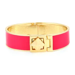 GOLD DK. PINK METAL BRACELET  #FW1404521