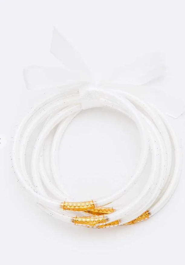 Gold Dust Stacking Bracelets