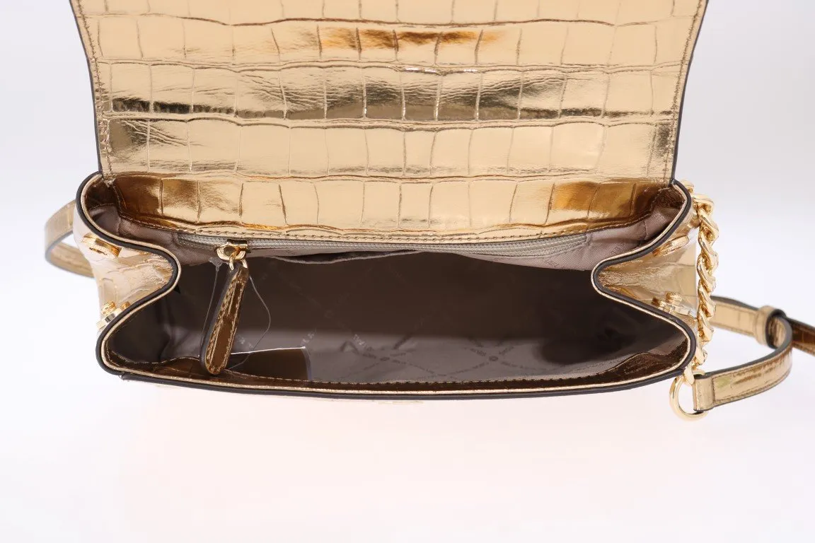 Gold KARLA Satchel Crossbody Bag