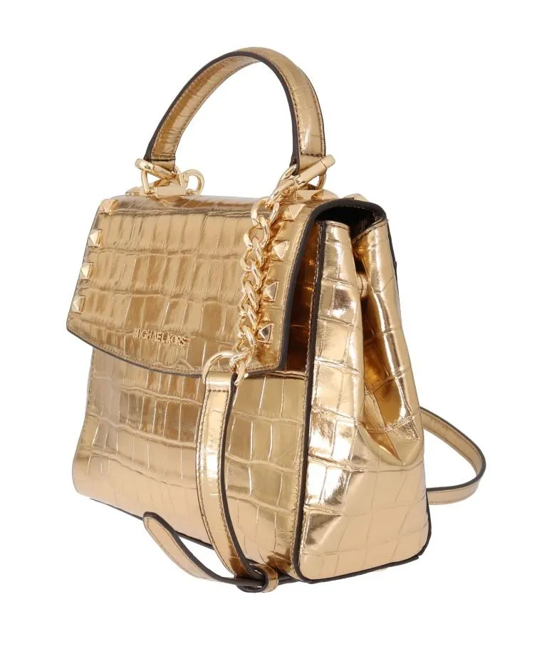 Gold KARLA Satchel Crossbody Bag