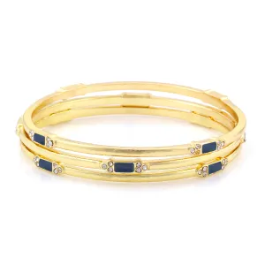 GOLD NAVY BRACELETS #GS09199 GLD NAV (OF25)