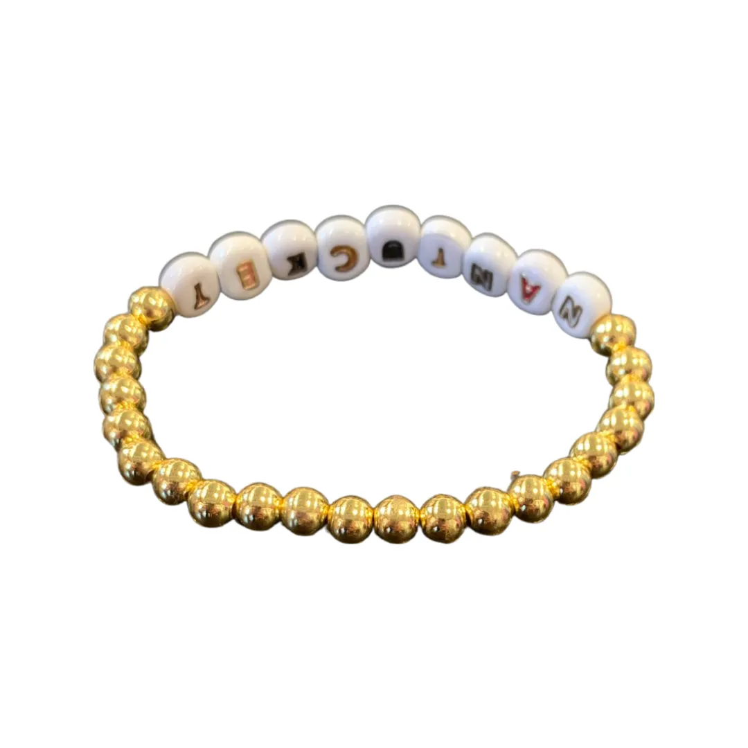 Gold Vermeil Nantucket Enamel Bead Bracelet