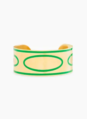 Goldie Green Emanem Bangle