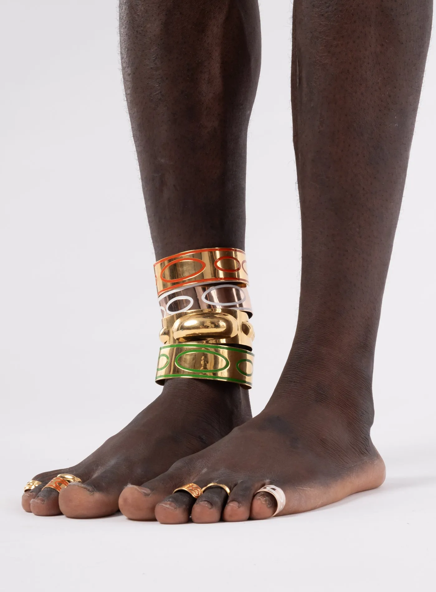 Goldie Green Emanem Bangle