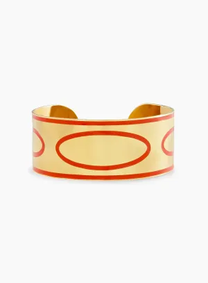 Goldie Orange Emanem Bangle