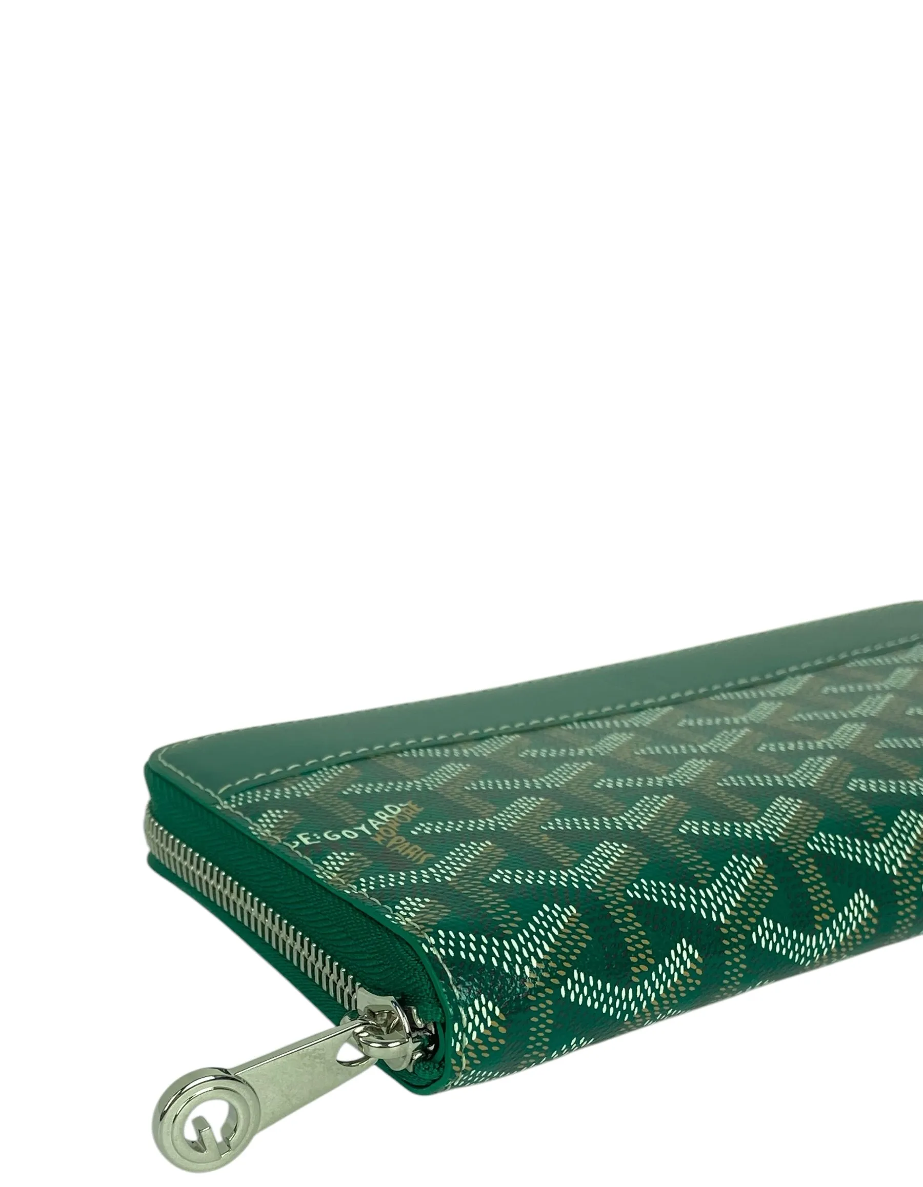 Goyard Goyardine Green Matignon GM Wallet