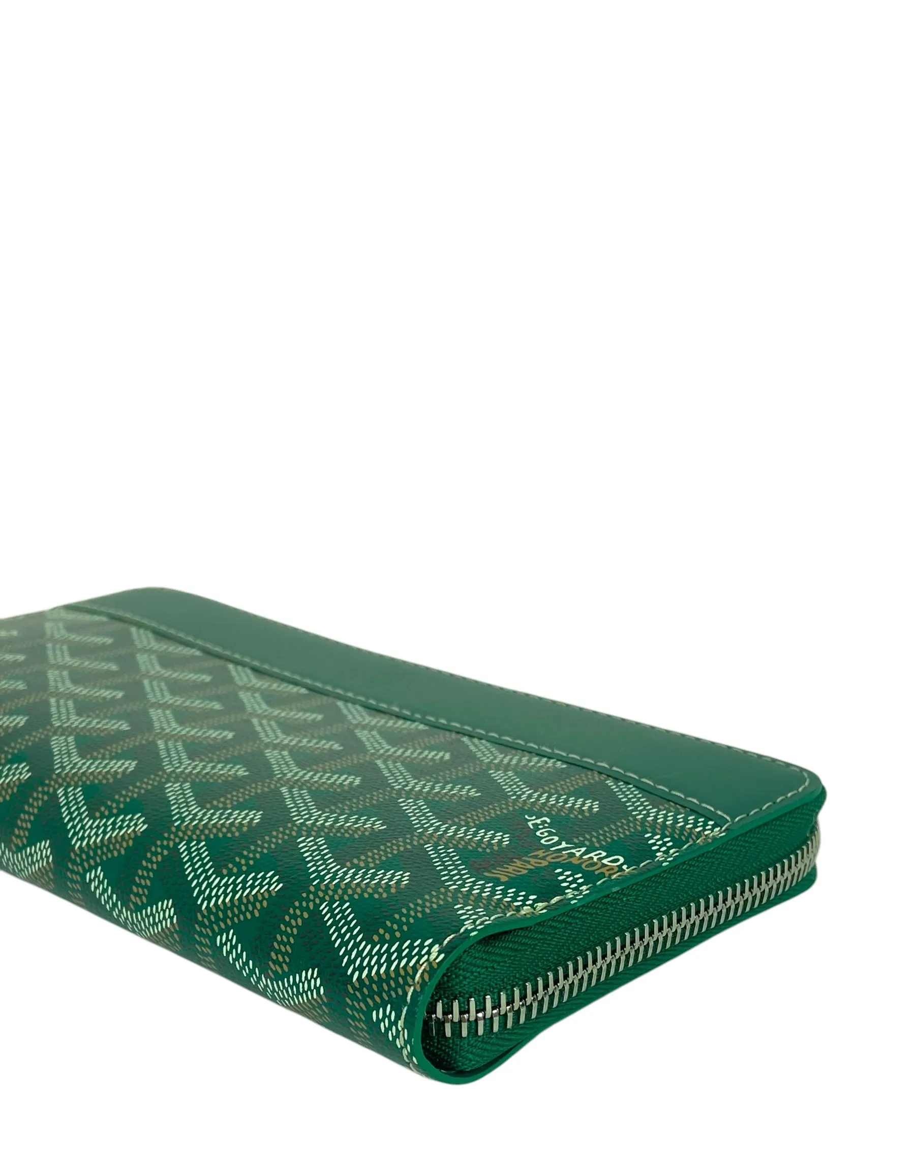 Goyard Goyardine Green Matignon GM Wallet