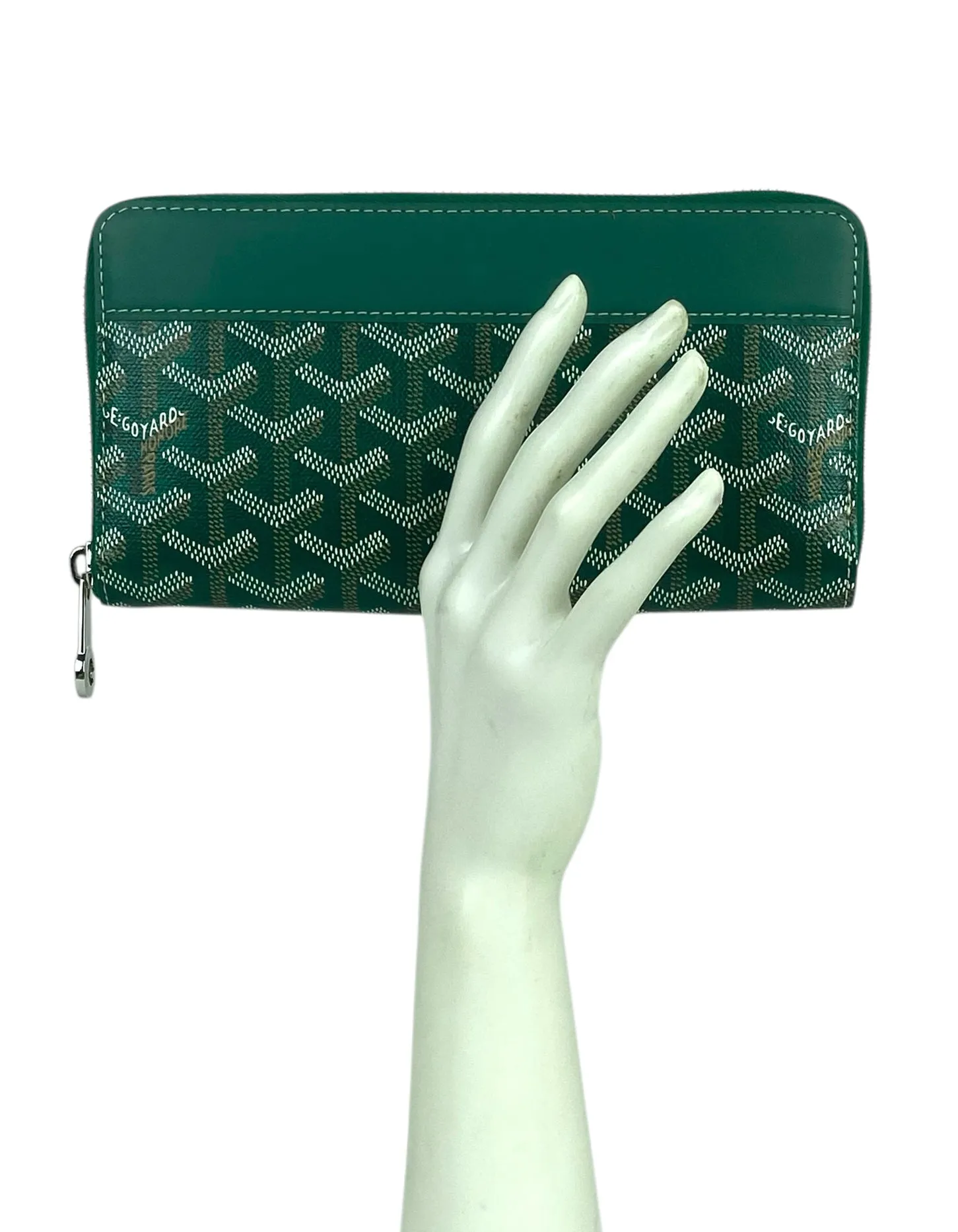 Goyard Goyardine Green Matignon GM Wallet