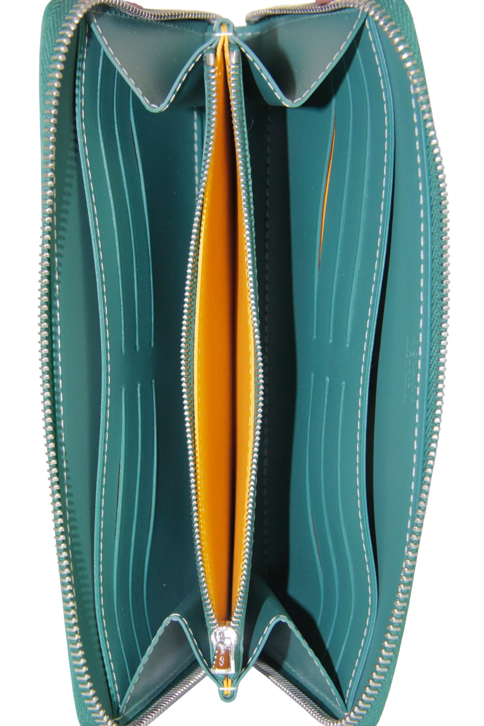 Goyard Goyardine Green Matignon GM Wallet