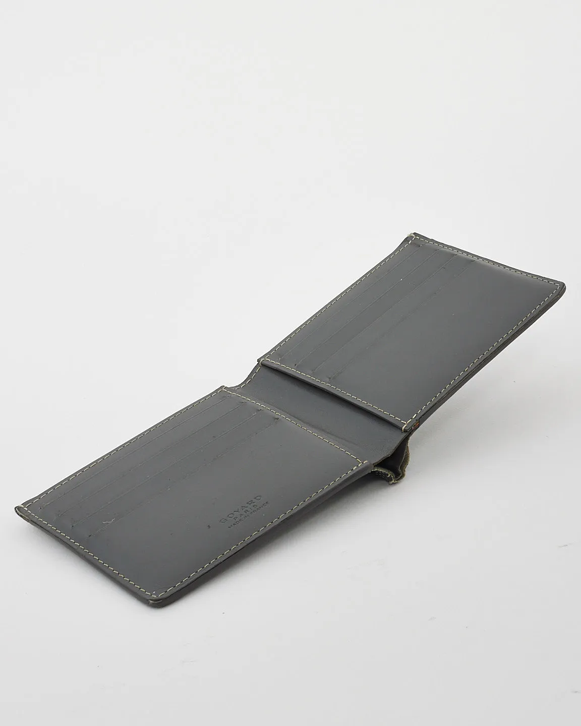 Goyard Grey Goyardine Print Victoire Bi-Fold Wallet