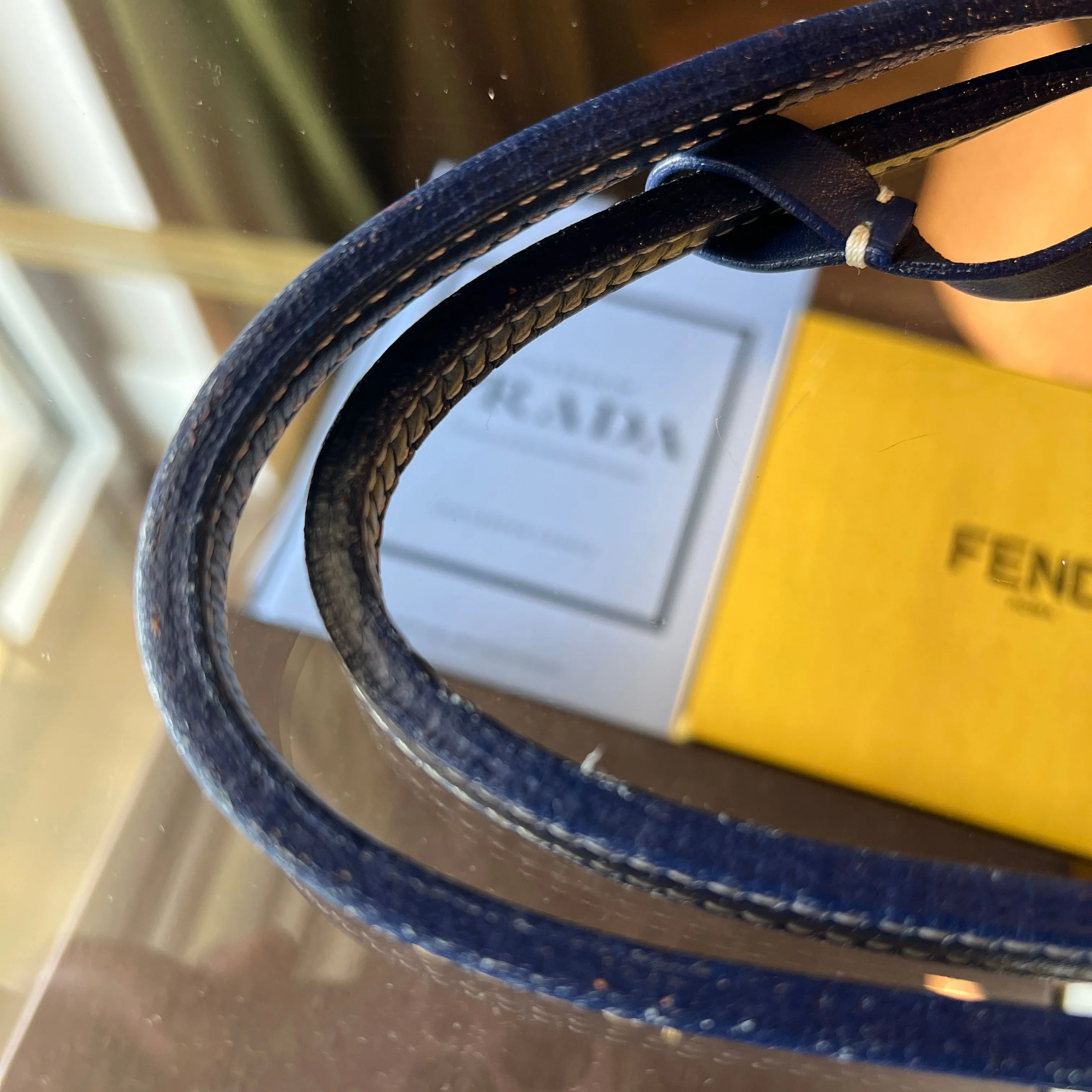 GOYARD Navy Blue Saint Louis PM Tote Bag