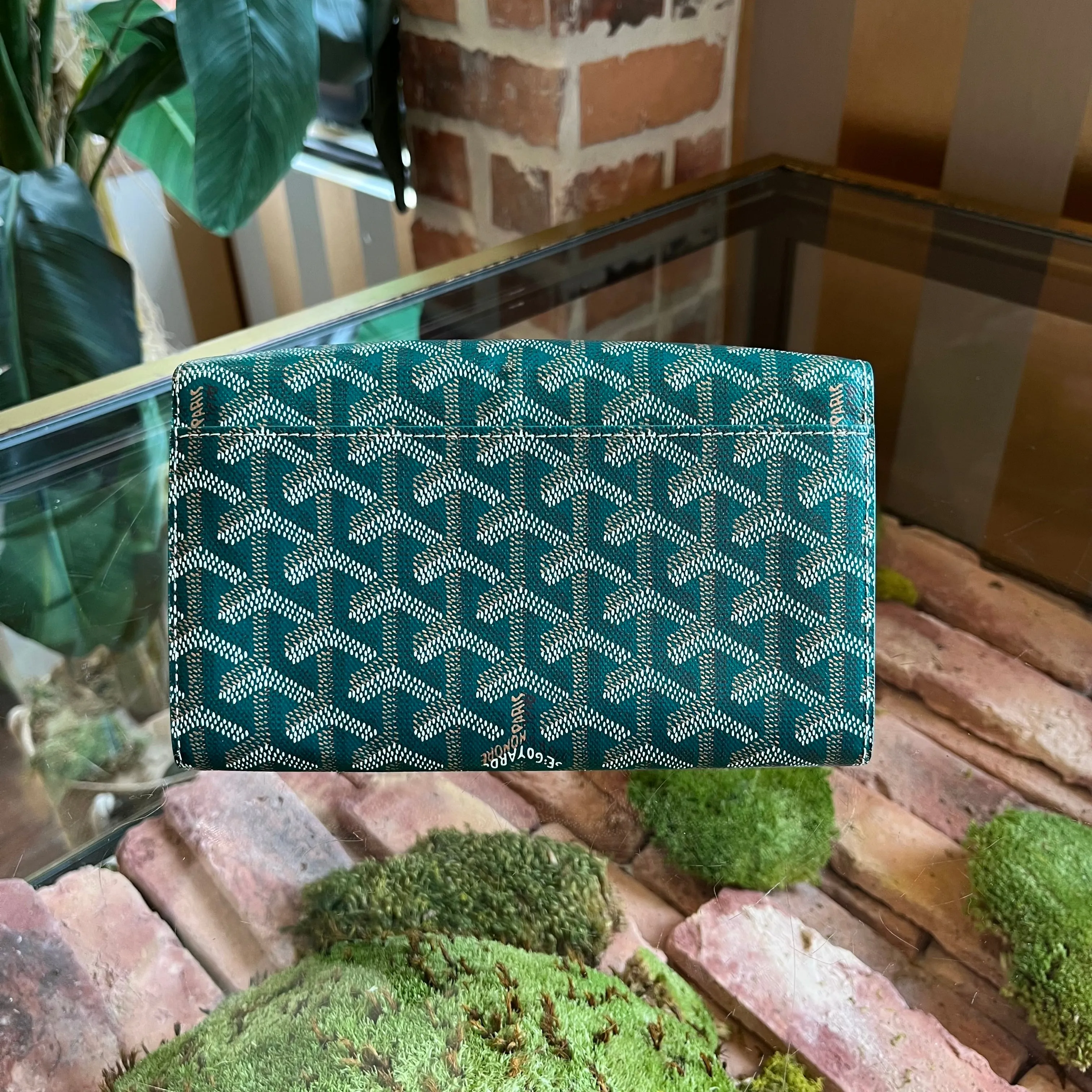 GOYARD Varenne Continental Green Wallet TS3855