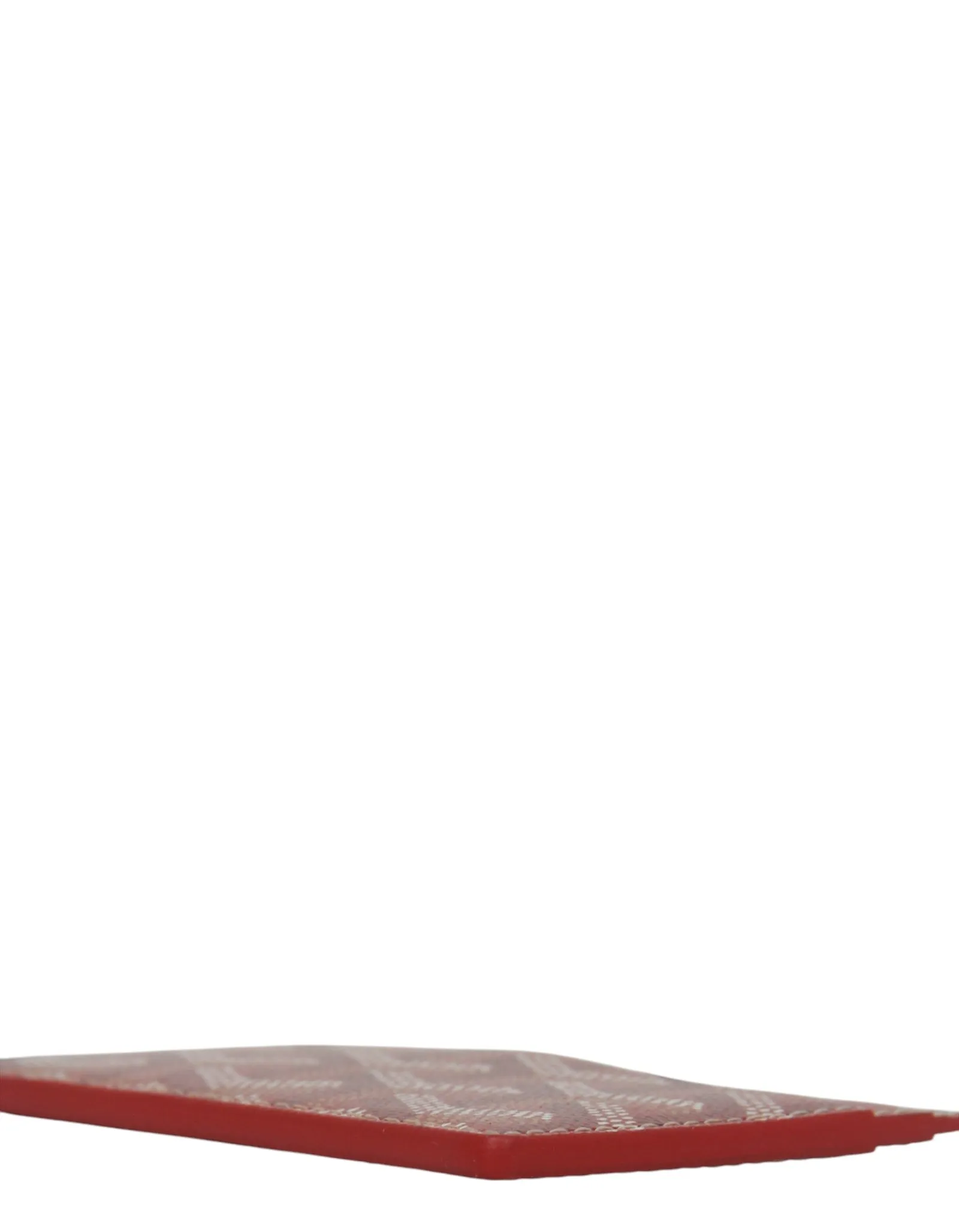 Goyardine Red Saint Sulpice Card Holder
