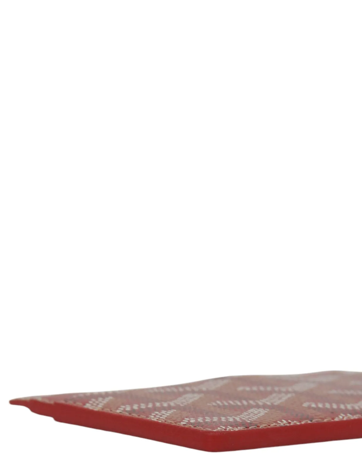 Goyardine Red Saint Sulpice Card Holder