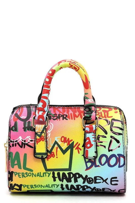 Graffiti Mini Crossbody Bag