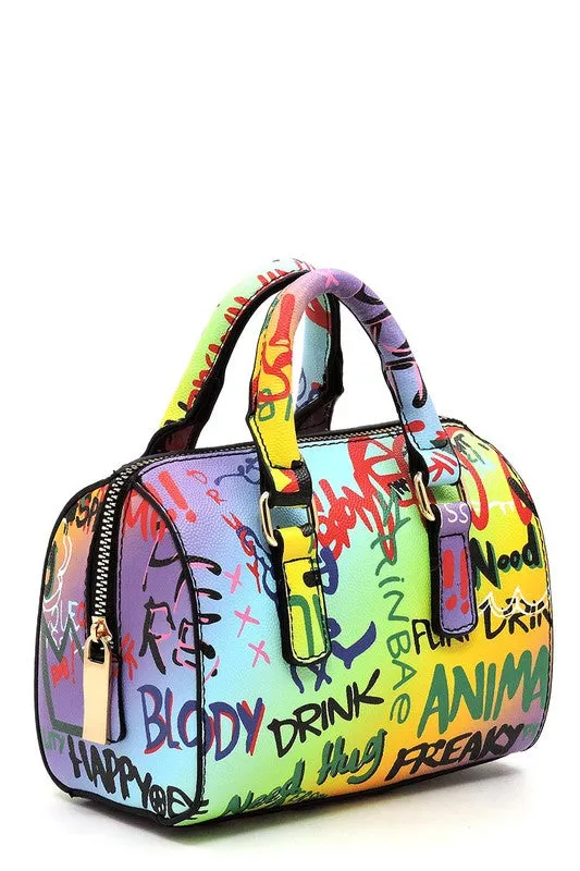 Graffiti Mini Crossbody Bag