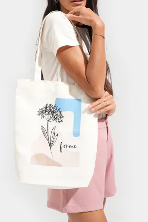 Graphic Canvas Tote Bag