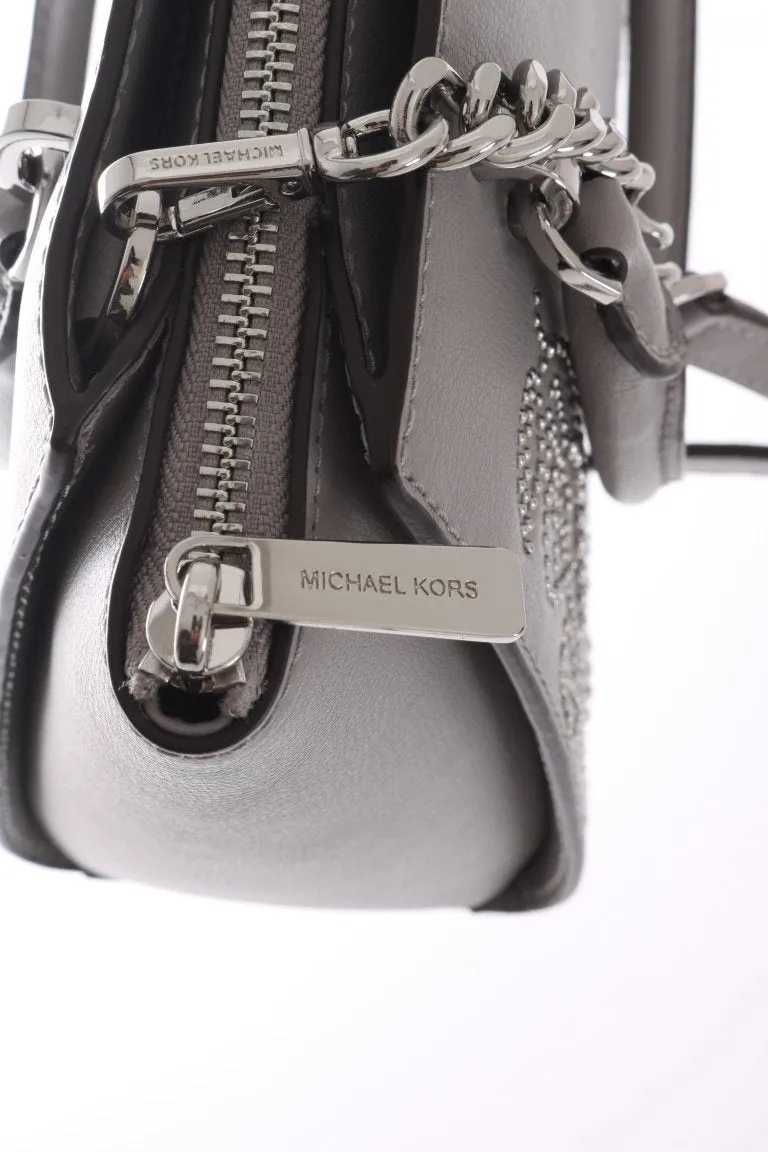 Gray ELLIS Leather Satchel Bag