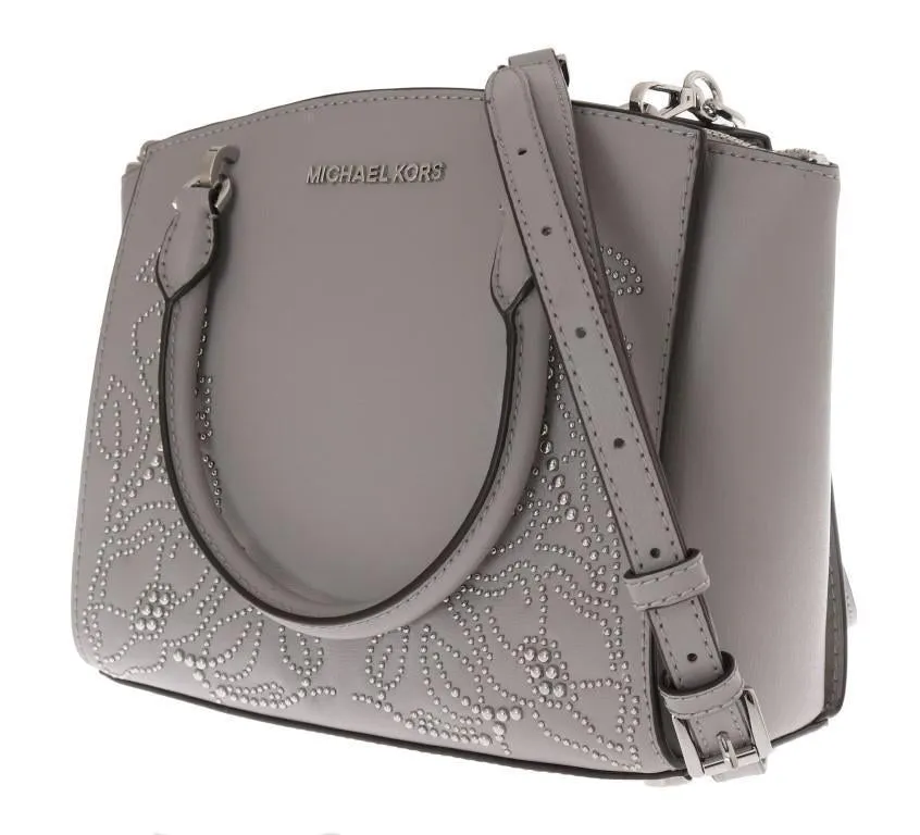 Gray ELLIS Leather Satchel Bag