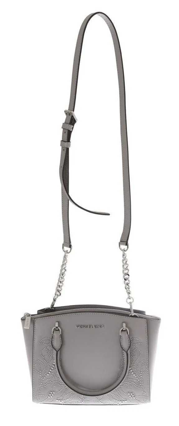 Gray ELLIS Leather Satchel Bag