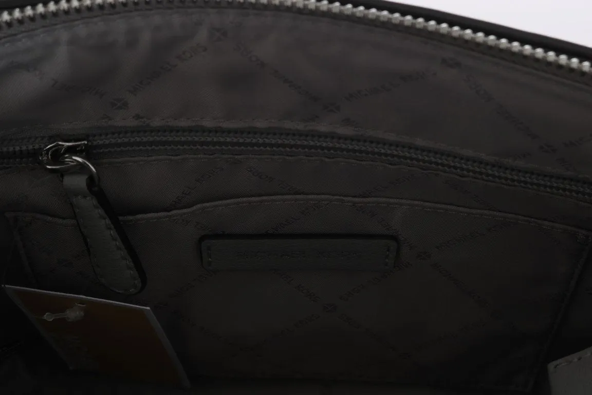 Gray ELLIS Leather Satchel Bag