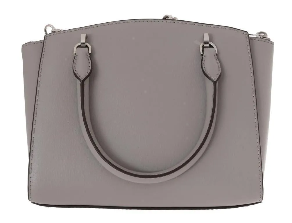 Gray ELLIS Leather Satchel Bag