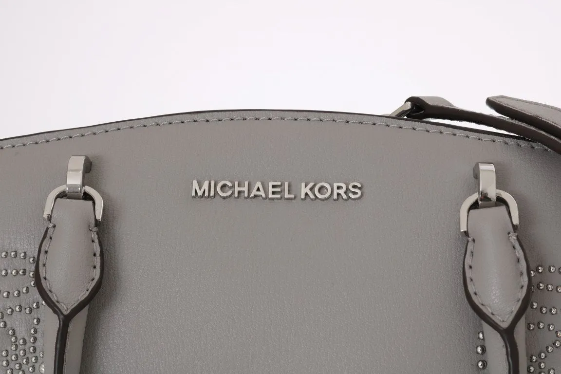 Gray ELLIS Leather Satchel Bag