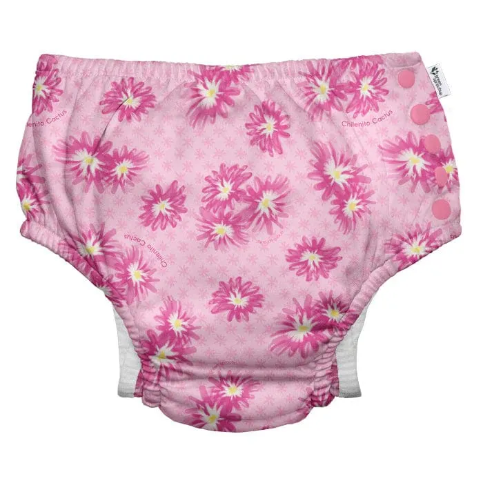 Green Sprouts Eco Snap Swim Diaper - Pink Chilenito Cactus Flower