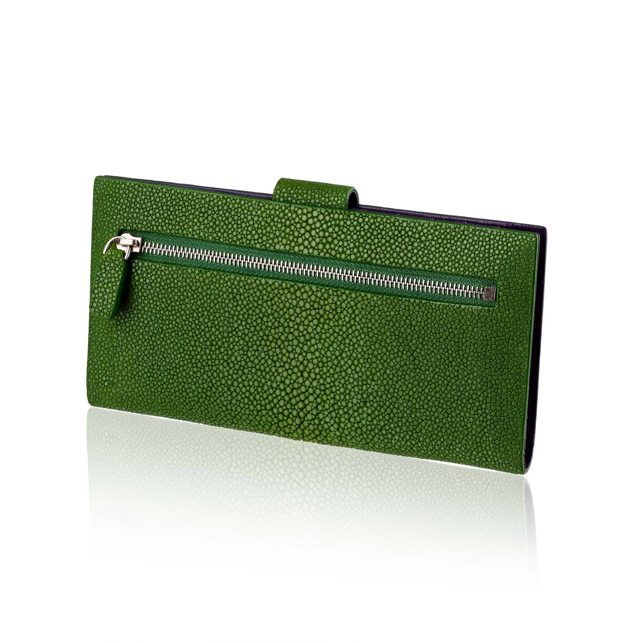 Green  Stingray Leather Wallet