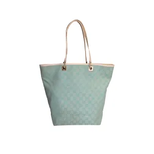 Gucci Baby Blue Monogram Tote