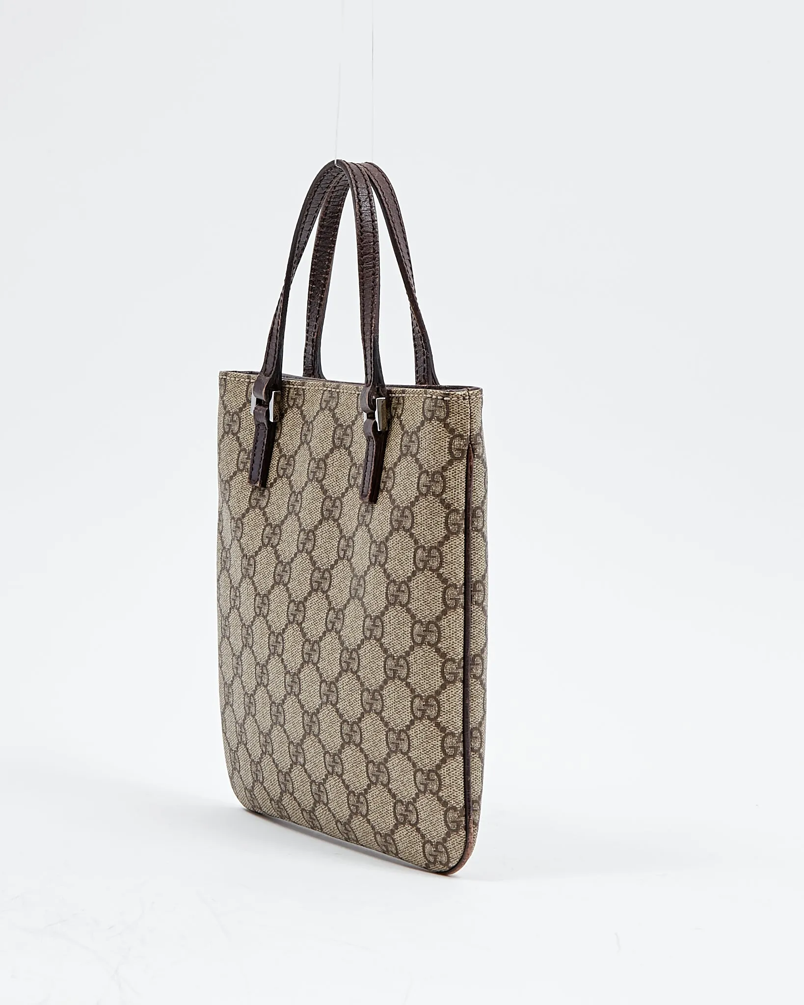 Gucci Brown GG Supreme Coated Canvas Mini Tote