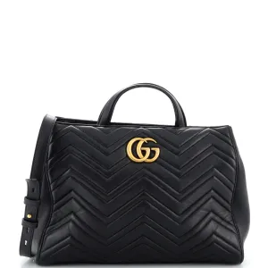 GUCCI GG Marmont Tote Matelasse Leather Medium