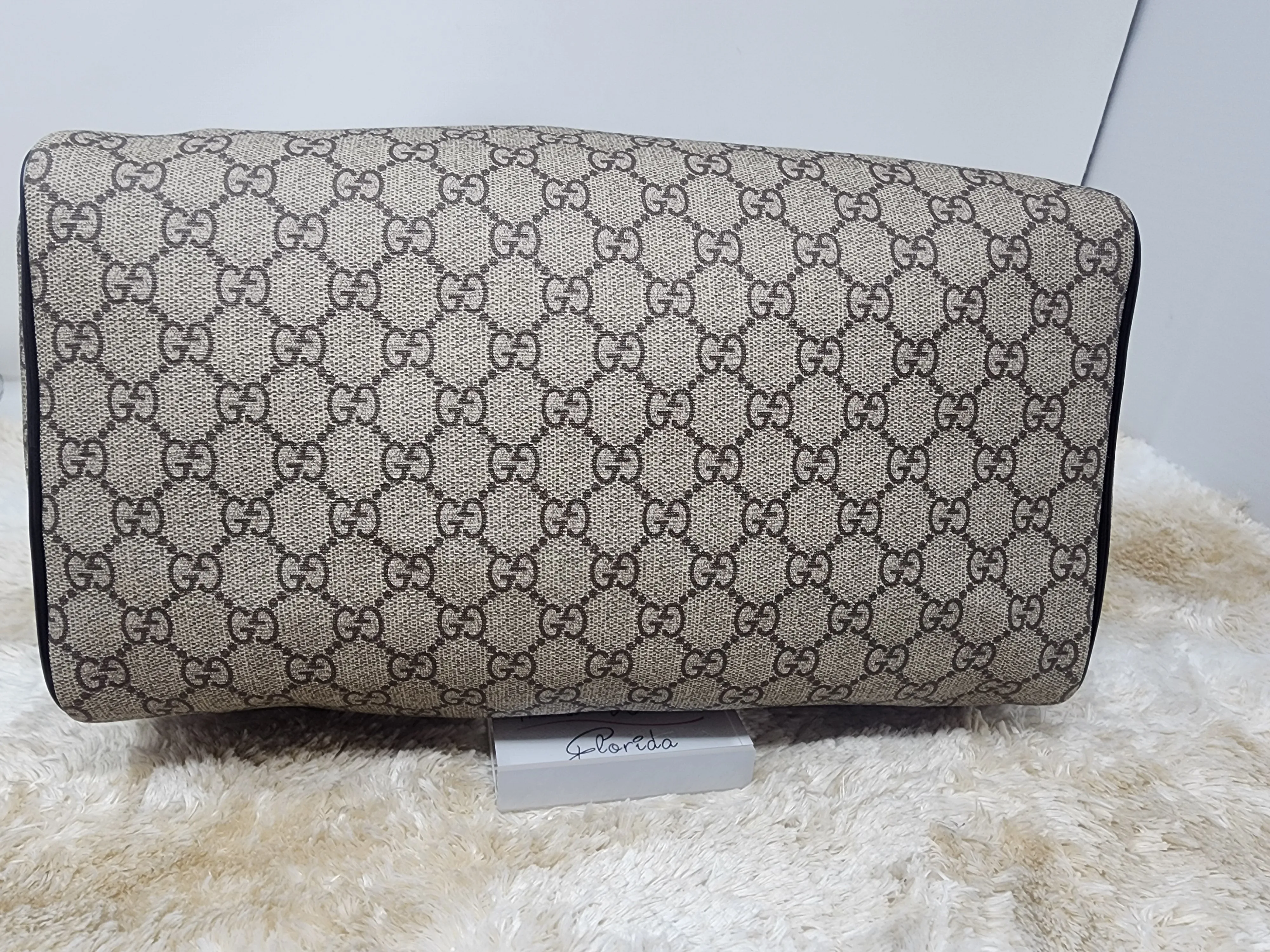 Gucci GG Plus Monogram Tattoo Heart Medium Joy Boston Dark Brown