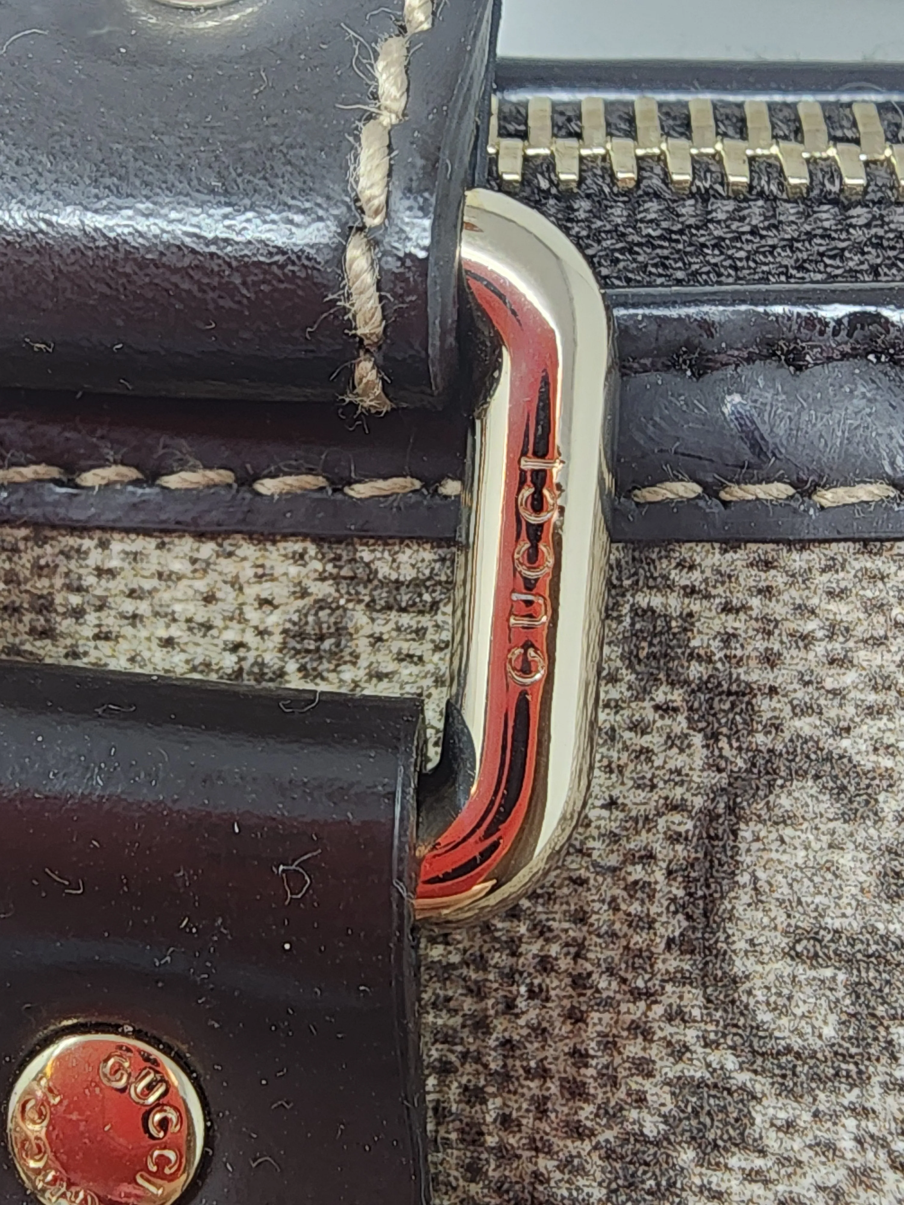 Gucci GG Plus Monogram Tattoo Heart Medium Joy Boston Dark Brown