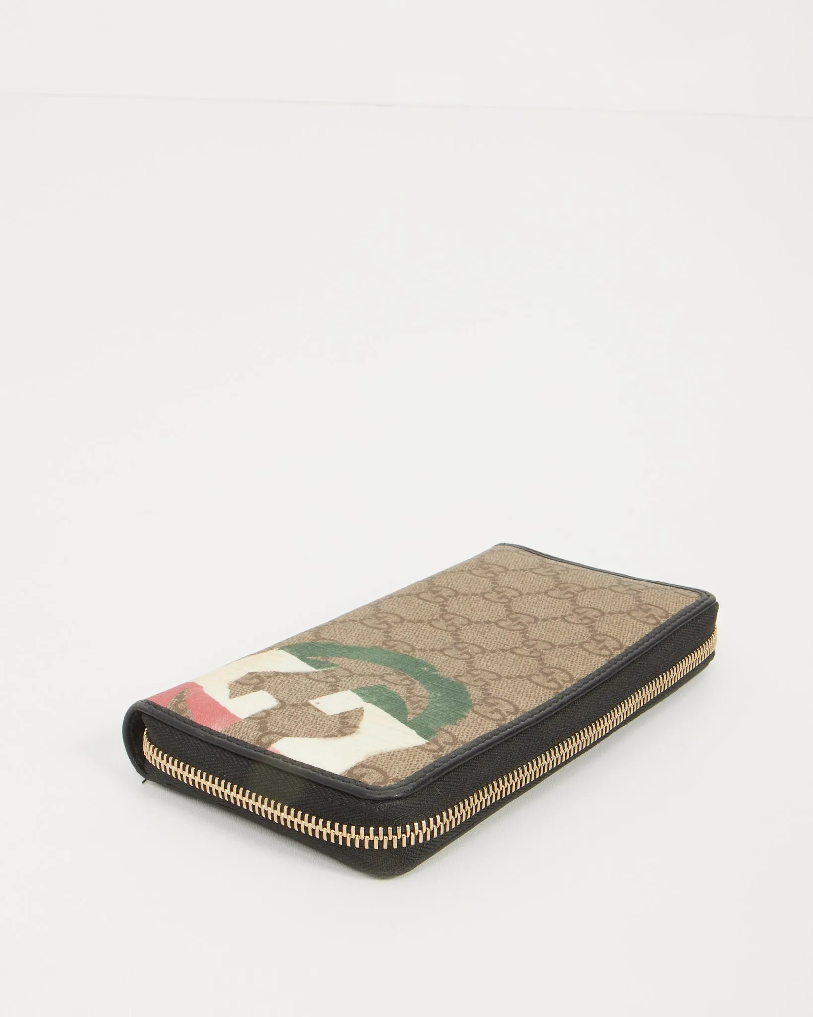 Gucci Supreme GG Canvas Italy Continental Zippy Wallet